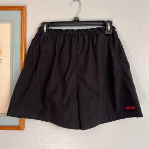 Pearl iZumi Black Athletic Shorts with Logo Small